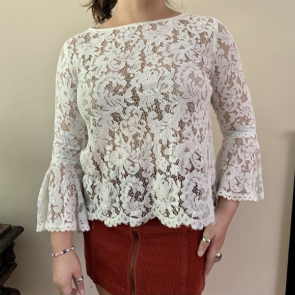 Scalloped Lace Tops